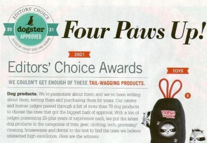 Dogster Magazine 2021 Editor's Choice award Blue Zoca waterproof blanket